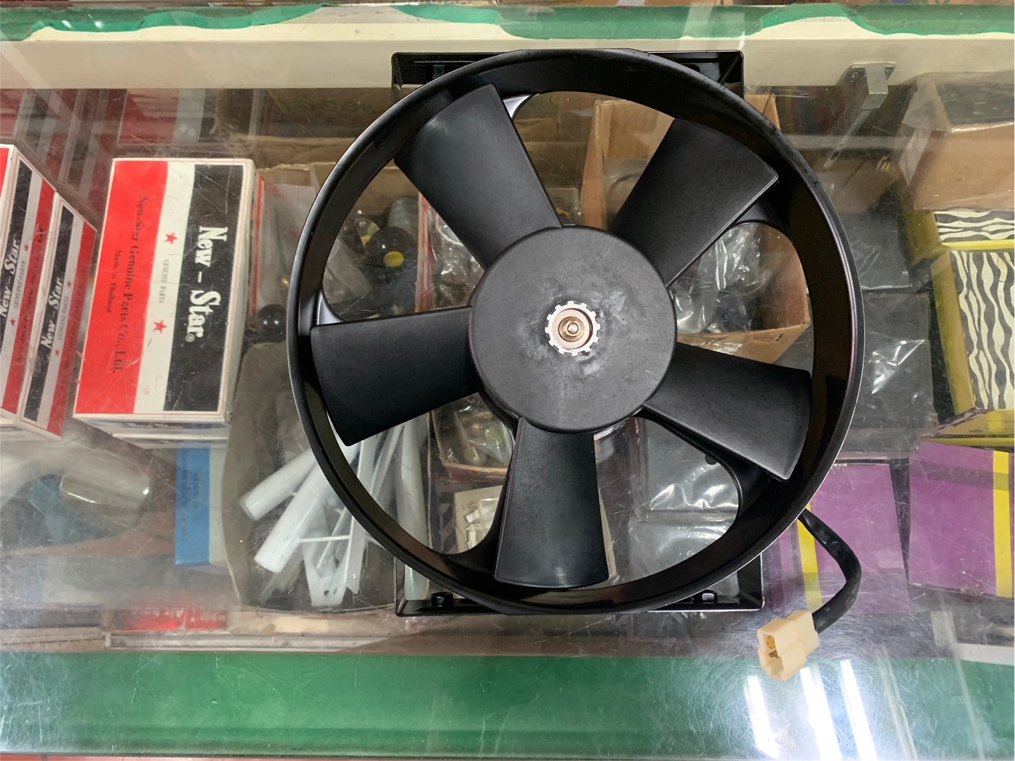 พัดลมเป่าคอยล์ร้อนกรอบเหล็ก ขนาด 10 นิ้ว 12V, 24V