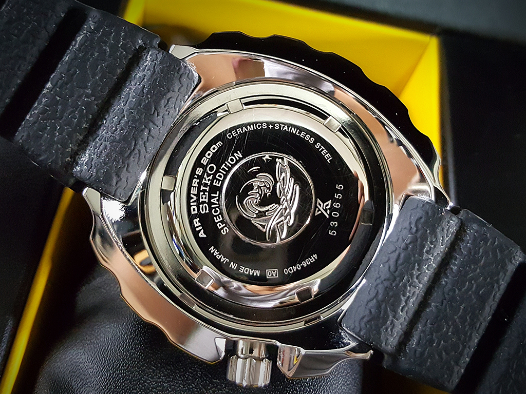 Seiko Prospex Tuna Special Edition Automatic Diver200m เข็มเหลือง สายยาง พร้อมกล่อง