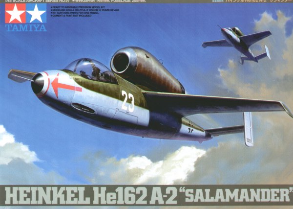 โมเดลเครื่องบิน Tamiya ขนาด 1/48 TA61097 Heinkel He 162 A2 Salamander