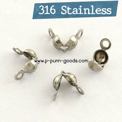 ตัวปิดปมสแตนเลส 8x4 มม. (316 Stainless Steel)
