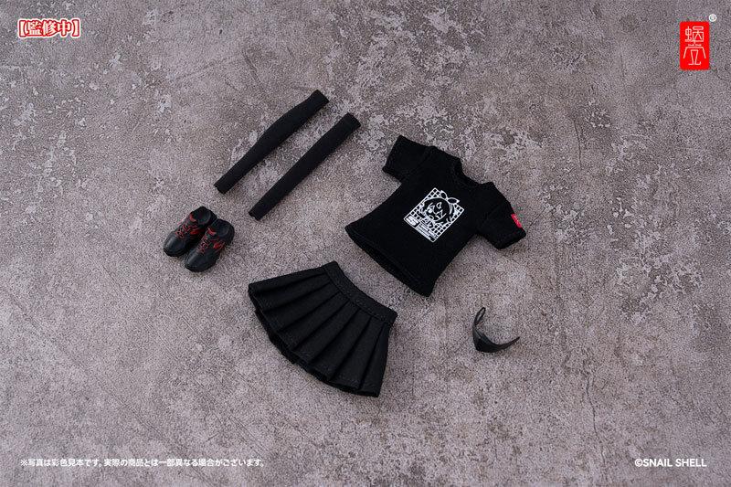 Snail Shell Staff Uniform (Black) Doll Outfit Set Complete Model Optional Part (DOLL ACCESSORY)(Pre-order)