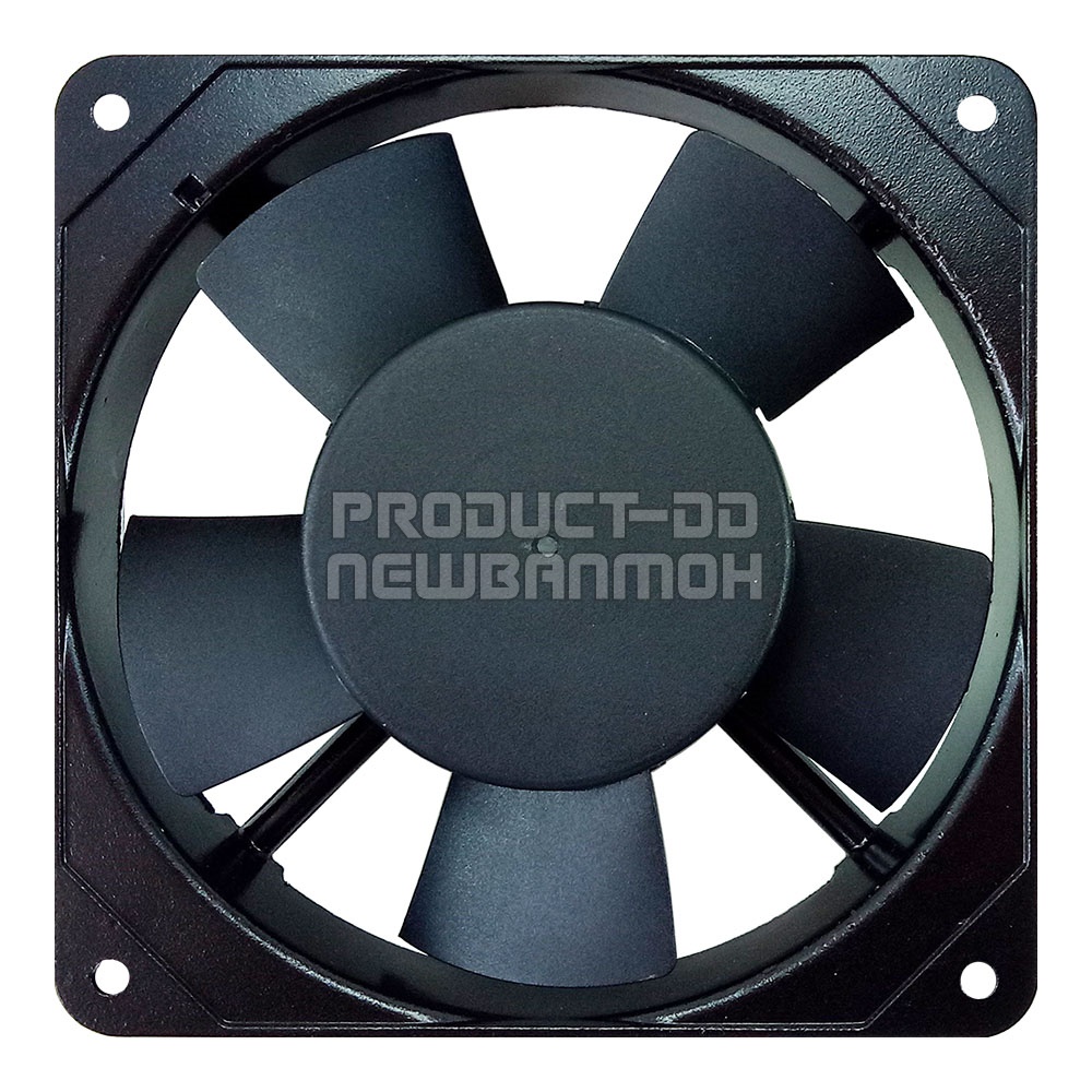 พัดลมระบายความร้อน AC 110V 12025HBL บอลแบริ่ง Ball Bearing ขนาด 4.5 นิ้ว (12x12x2.5 ซม.)