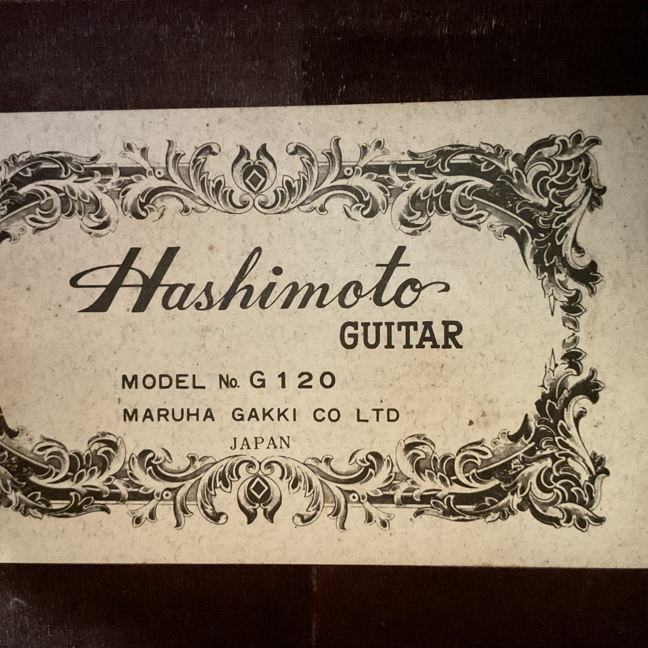 กีต้าร์คลาสสิค Hashimoto : G120