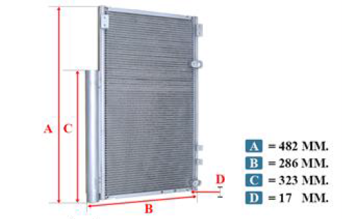 แผงคอยล์ร้อน ISUZU DECA 360 FXZ FVM FVZ FTR