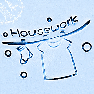HOME WORK SOAP STAMP 5.2 x 5.2 CM.