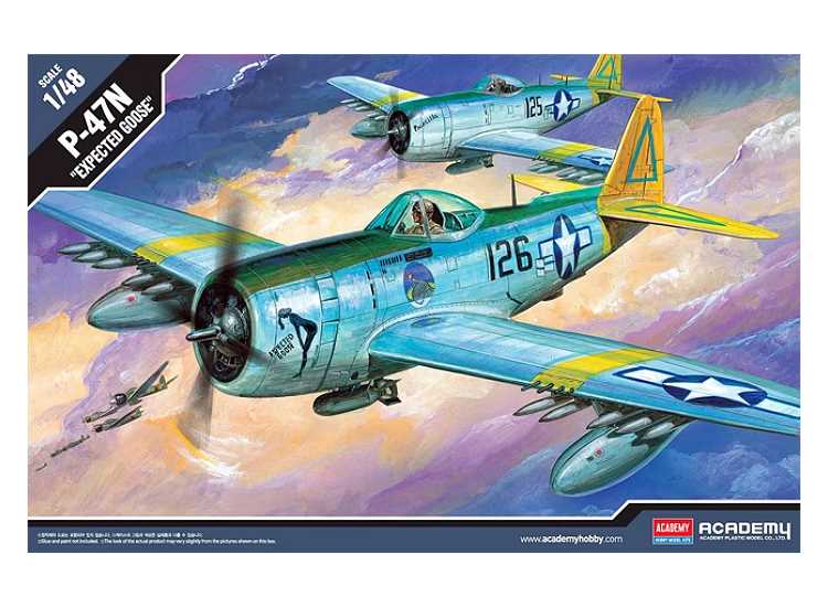 โมเดลเครื่องบิน Academy ขนาด 1/48 AC12281 (2206) P-47N SPECIAL EXPECTED GOOSE
