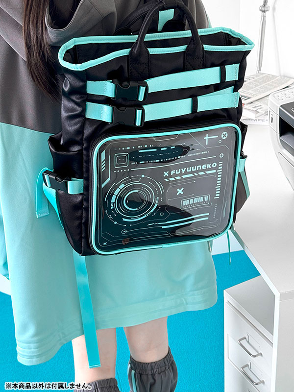 Oshikatsu Bag KINO- Techwear Style Black x Green(Provisional Pre-order)