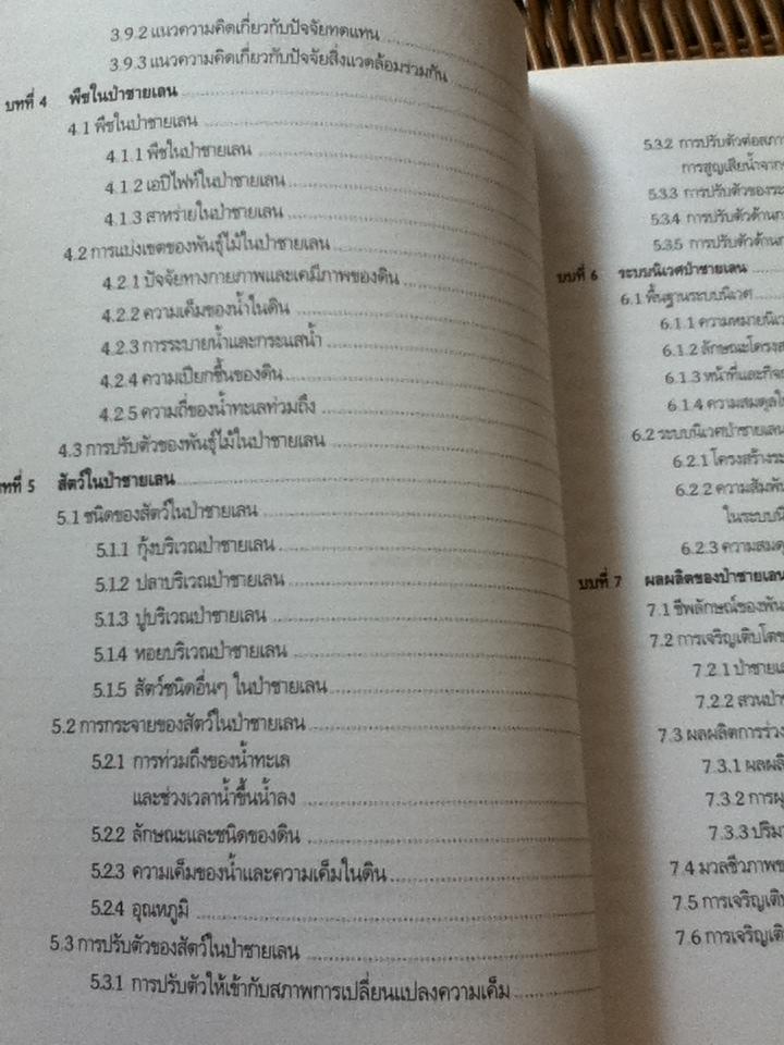 ป่าชายเลน นิเวศวิทยาและการจัดการ/ สนิท อักษรแก้ว