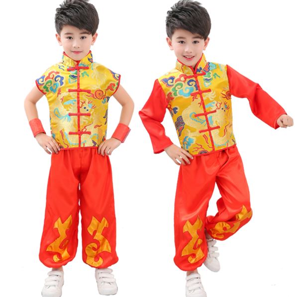 ชุดเสื้อผ้าเด็ก สำหรับการแสดง เชิดมังกร/สิงโต (แบบ A) 儿童舞龙舞狮服装(模型A) Children Dragon Dance/Lion Dance Performing Costumes (Type A)