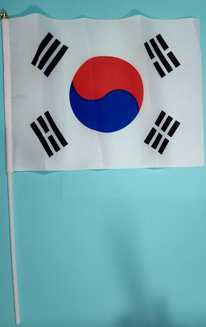 ธงชาติเกาหลี แบบมีด้ามถือ 손잡이가 있는 태극기 Korean Flag with Handle