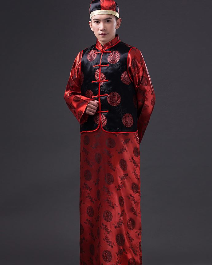 เสื้อผ้าชายสมัยราชวงศ์ชิง 男式长衫地主装管家服装 Qing Dynasty Men's Costume