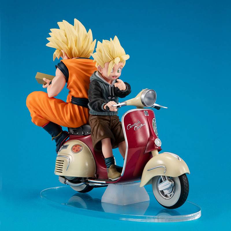 Desktop Real McCoy EX Dragon Ball Z Super Saiyan Son Goku & Super Saiyan Son Gohan & Bike(Pre-order)