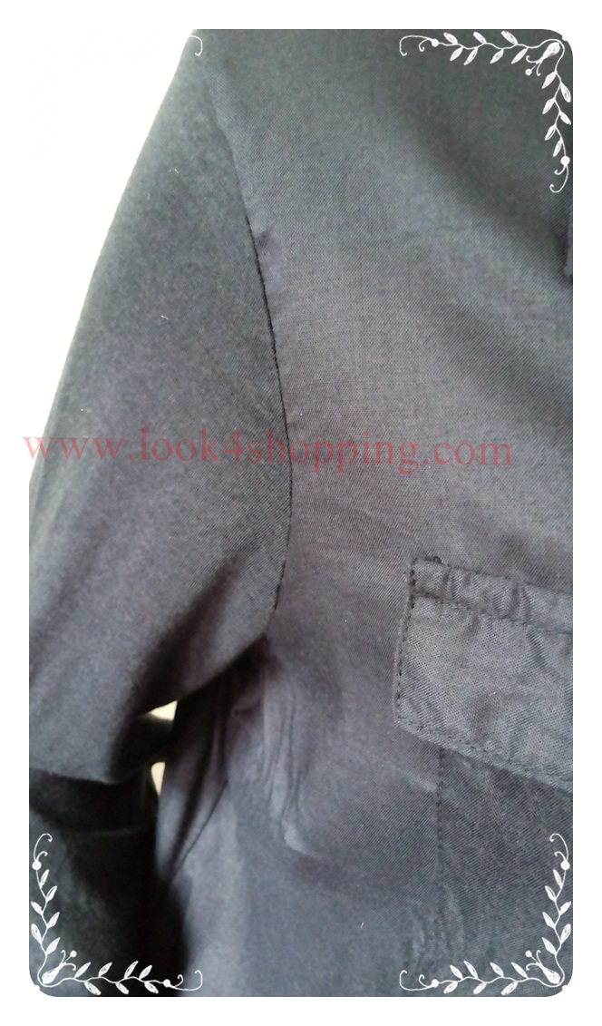 FF04564 ของใหม่->เสื้อแฟชั่น สีน้ำเงินเข้ม Christopher & bank อก 42-44 นิ้ว