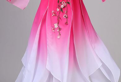 ชุดฟ้อนรำสตรีจีน 古典舞演出服女飘逸伞舞服装 Chinese Women Dancing Costume