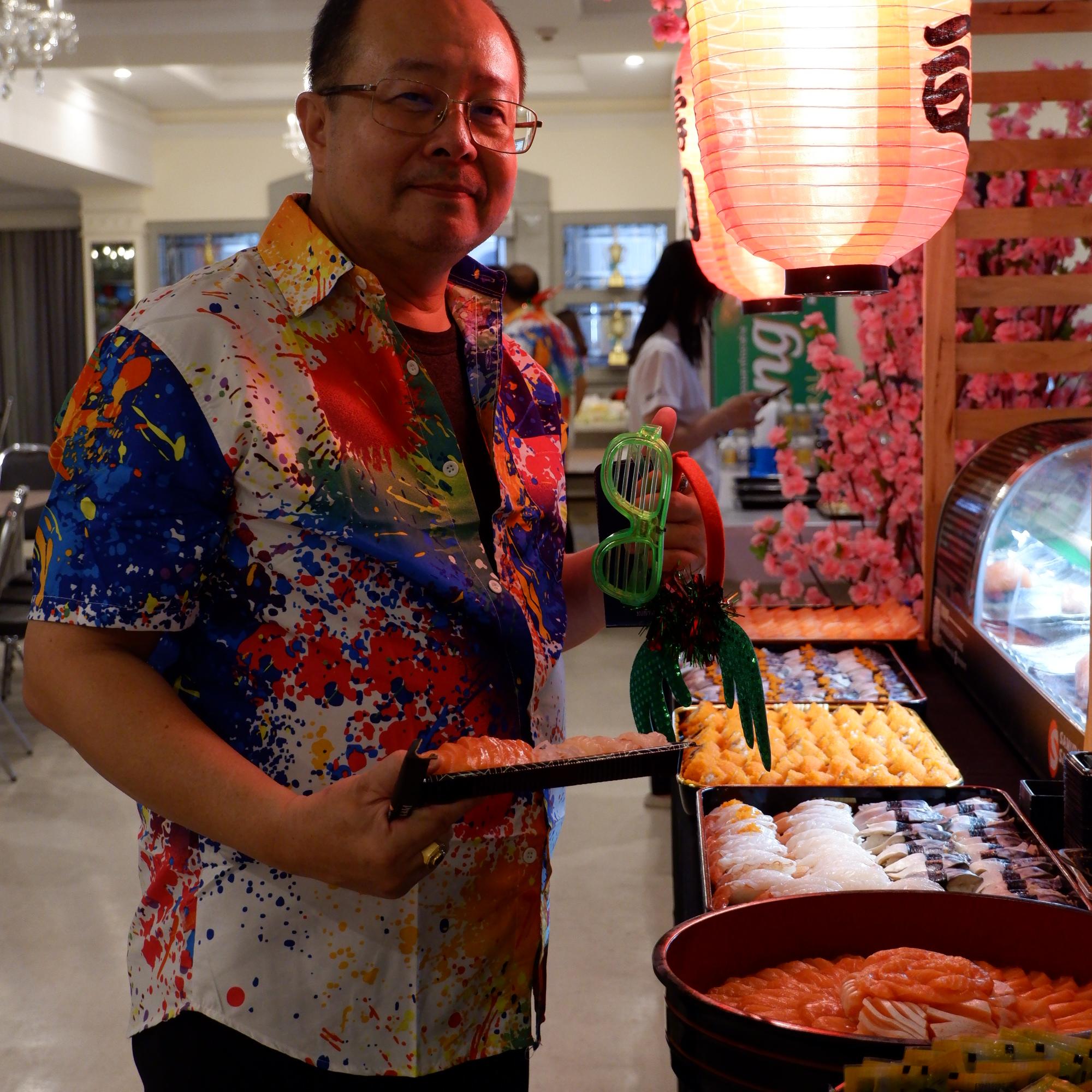 ซุ้มจัดเลี้ยงอาหารญี่ปุ่น งาน Colorful Night Party ณ วิทยาลัยป้องกันราชอาณาจักร (วปอ.)