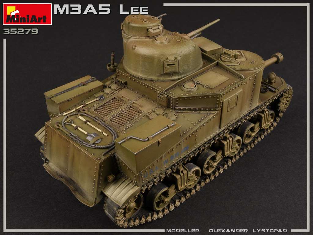 โมเดลรถถัง MiniArt ขนาด 1/35 MI35279 M3A5 Lee