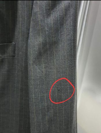 Suit C0002 เสื้อสูท นำเข้า มือสอง สีเทาเข้ม TOWNGENTอก 42 นิ้ว