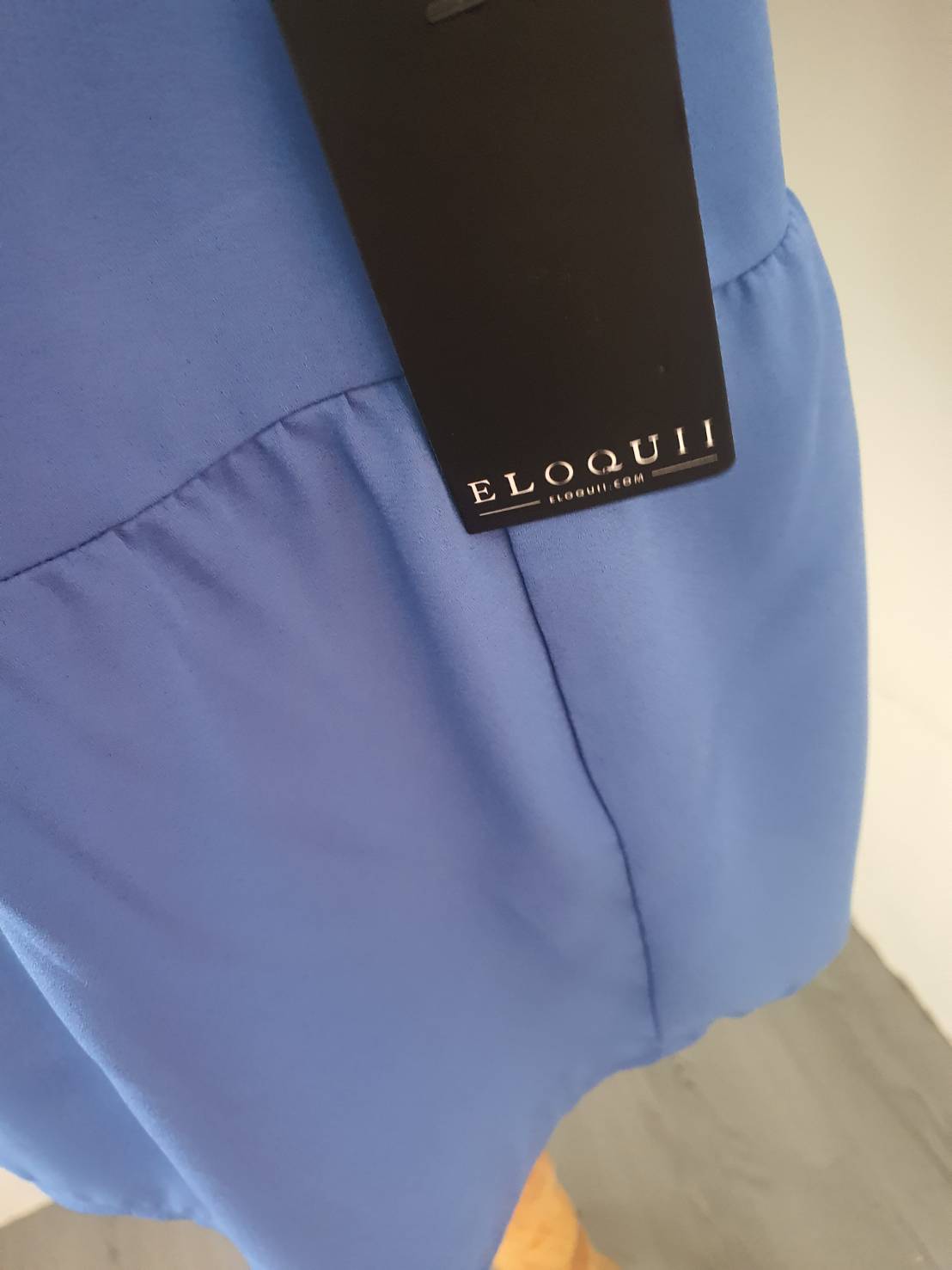 FF05186 หมดคะ เสื้อแฟชั่น สีฟ้า แบรนด์ ELOQUII อก free-50 นิ้ว