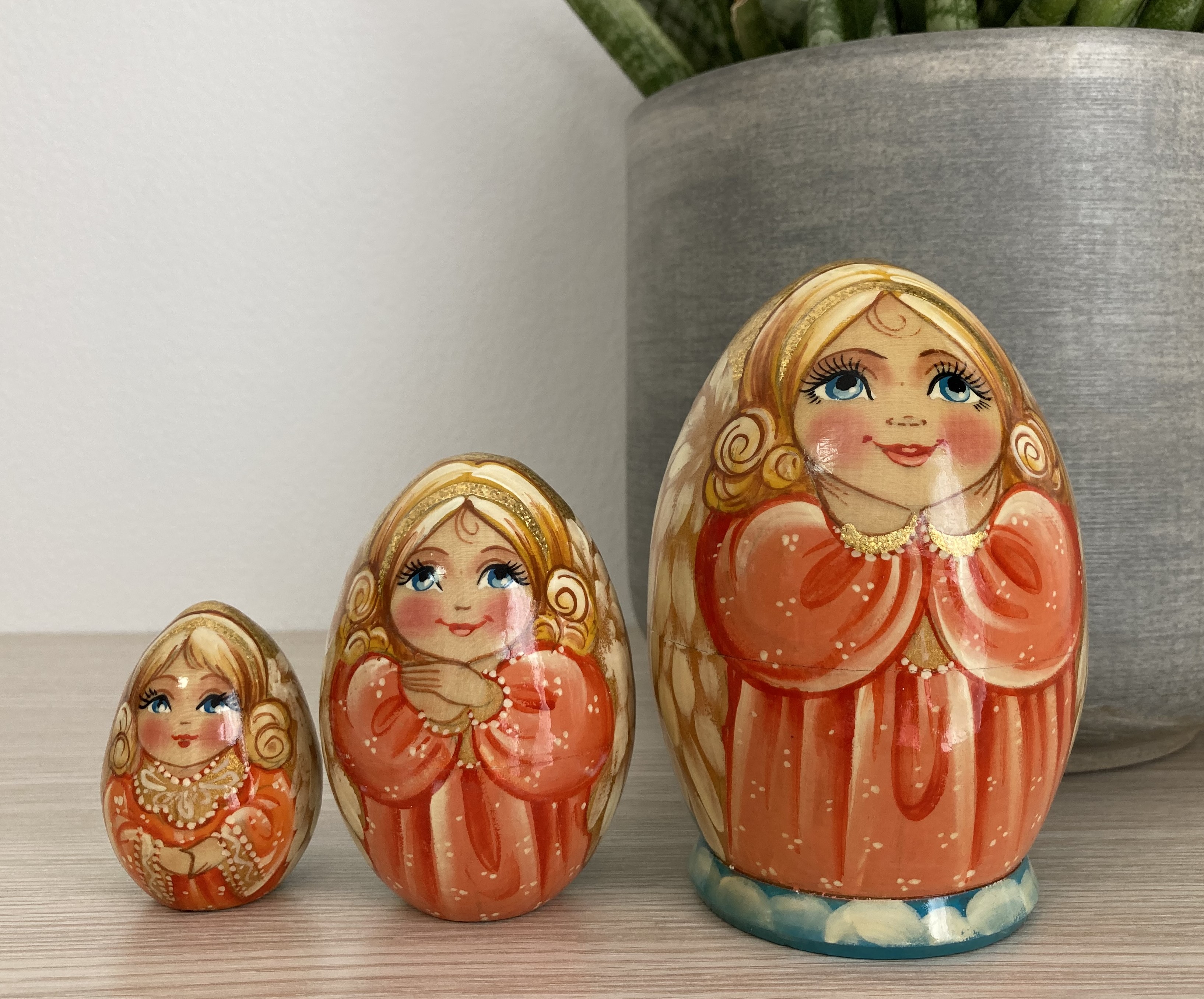 ตุ๊กตาแม่ลูกดกรัสเซีย (Matryoshka) - From Russia With Love "Angel Nesting dolls"
