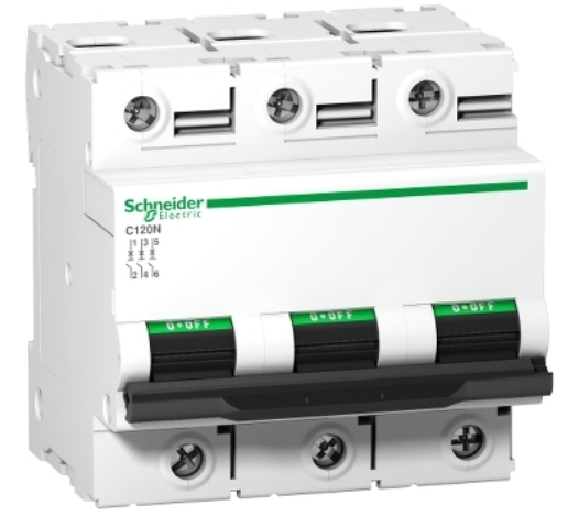 CIRCUIT BREAKER, SCHNEIDER, Acti9 C120N 3P 80A 10000A 415V