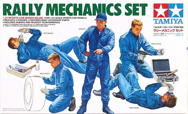 โมเดลฟิกเกอร์จำลองทามิย่า ขนาด 1/24 TA24266 Rally Mechanics Sets