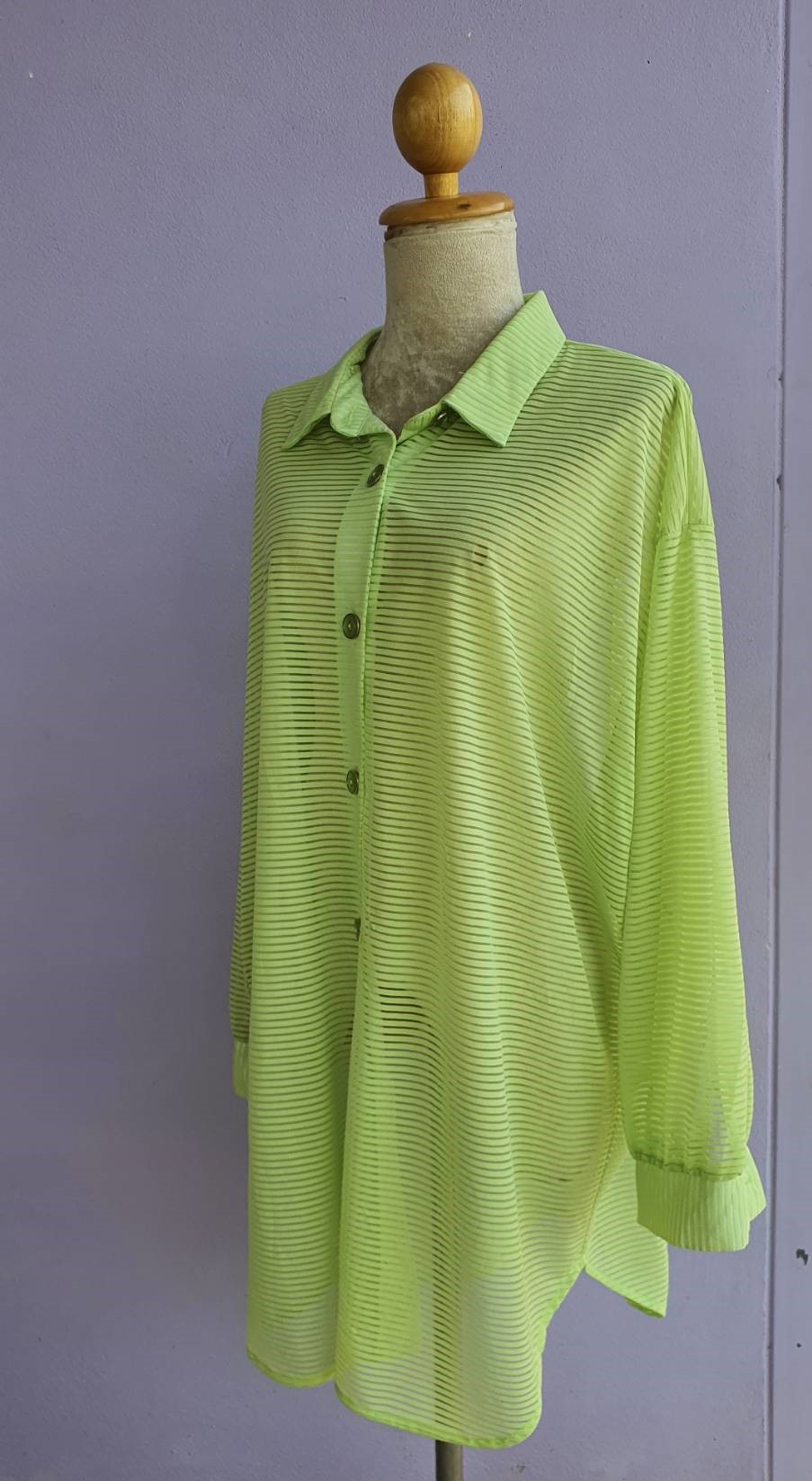 FF02991 เสื้อคลุมมือสอง แฟชั่น ซีทรู สีขาว แบรนด์ TROPICAL ESCAPE อก free-56 นิ้ว