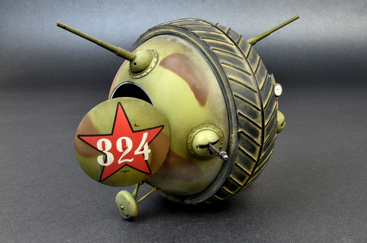โมเดลรถถังบอลโซเวียตและชุดตกแต่งภายใน MiniArt ขนาด 1/35 MI40001 SOVIET BALL TANK “Sharotank” INTERIOR KIT