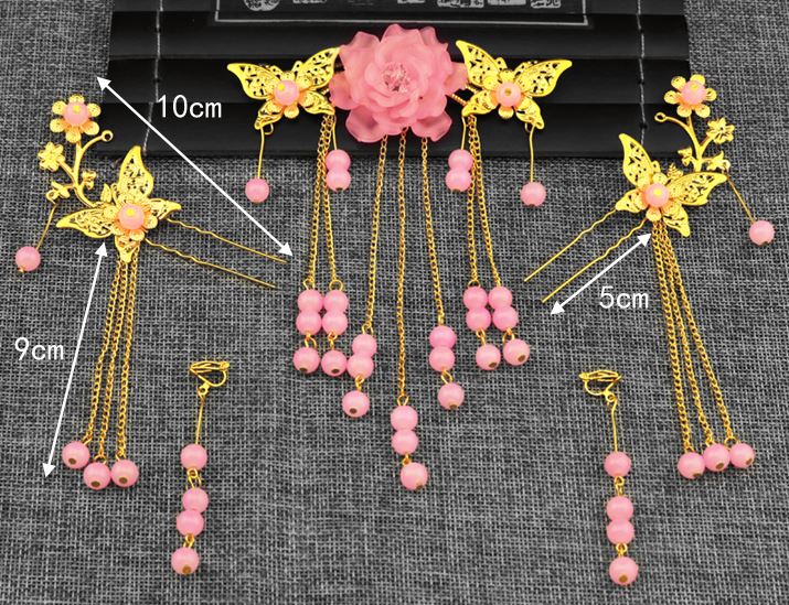 เครื่องประดับผมปิ่นปักผมเด็กผู้หญิงจีนโบราณ (แบบ AC) 儿童古装头饰(AC) Ancient Chinese Girls' Hairpin & Headdress (Type AC)