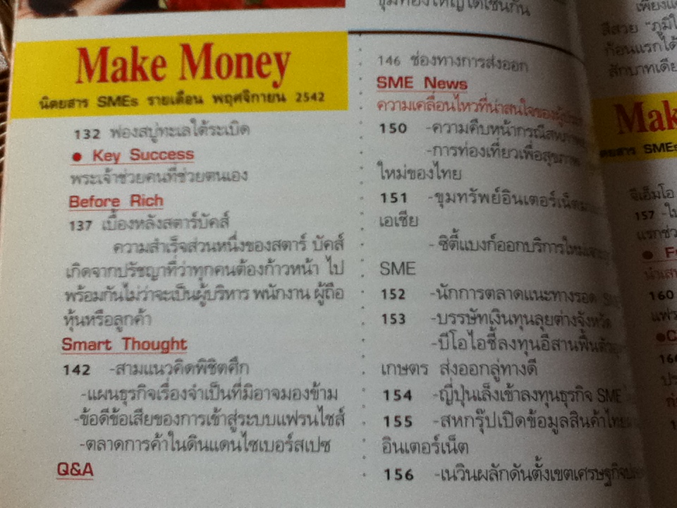 Make Money ปีที่1 ฉบับที่2 พฤศจิกายน 2542