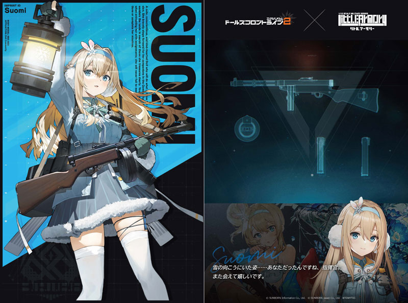 [LA-DF34] Girls' Frontline 2 Suomi 1/12 Plastic Model(Pre-order)