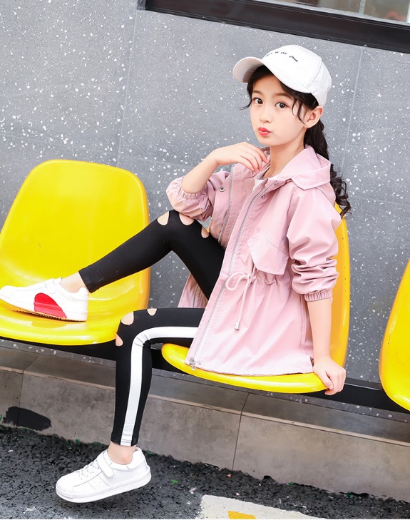 เสื้อแจ็คเก๊ตเด็กโตแบบลำลอง สีชมพู