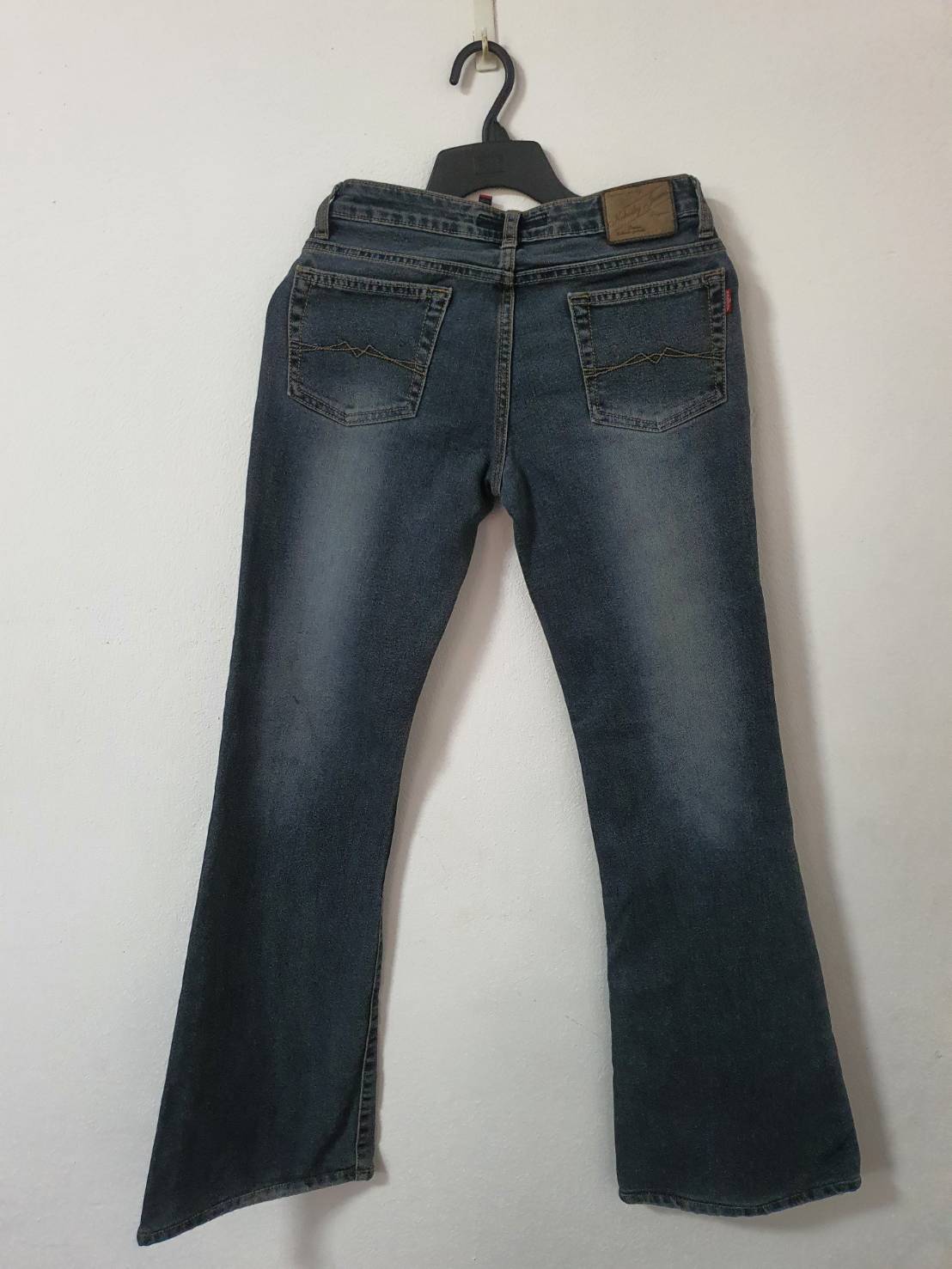 FF06256 กางเกงยีนส์มือสอง ขาบานเล็กน้อย แบรนด์ NOBODY JEANS เอว 27-28 นิ้ว