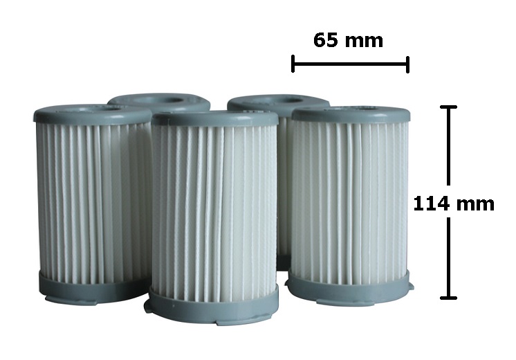 HF0011 เฮป้าฟิลเตอร์ (HEPA Filter) ขนาด 65 x 114 มม. ติดตั้ง 69มม.แผ่นกรองฝุ่น ไส้กรองอากาศ