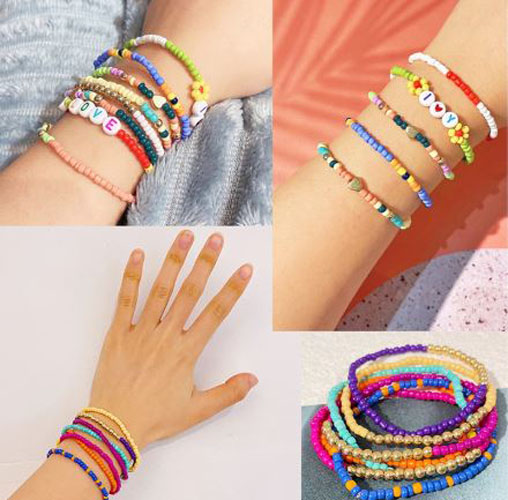 [สื่อการสอนภาษาเกาหลี] สร้อยข้อมือมิตรภาพสไตล์เกาหลี ลูกปัดอักษรเกาหลี 한국식 짠 우정 팔찌 Korean Style Friendship Bracelets
