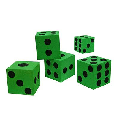 ลูกเต๋าจุด ขนาด 3*3 ซม. 5 ลูก Dot Dice