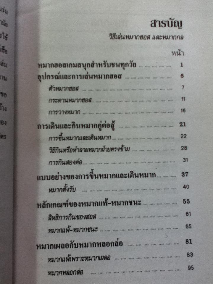 วิธีเล่นหมากฮอสและหมากกล/ เล็ก บางเสาธง