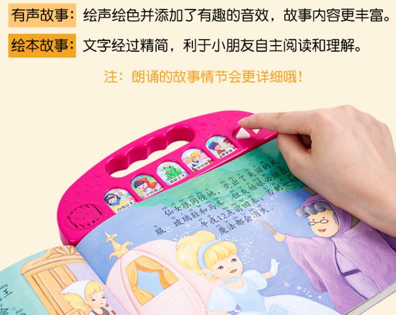 หนังสือมีเสียงเล่านิทานสำนวนจีน 有声书成语故事 Chinese Idioms Story Sound Book
