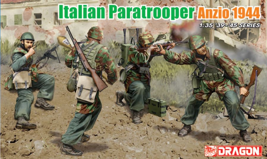 โมเดลฟิกเกอร์ Dragon Models 1/35 DRA6741 Italian Paratrooper Anzio 1944