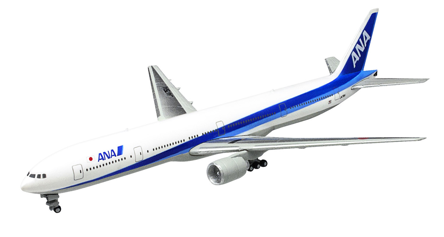 โมเดลเครื่องบินจำลอง ยี่ห้อเอฟทอย ขนาด 1/500 F-toys ANA Wing Collection 5 #7 BOEING 777-300 Triton blue paint