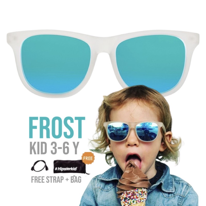 Hipsterkid Frost Sunglasses Age 3-6 แว่นกันแดดเด็กสีFrost (Logo-H)
