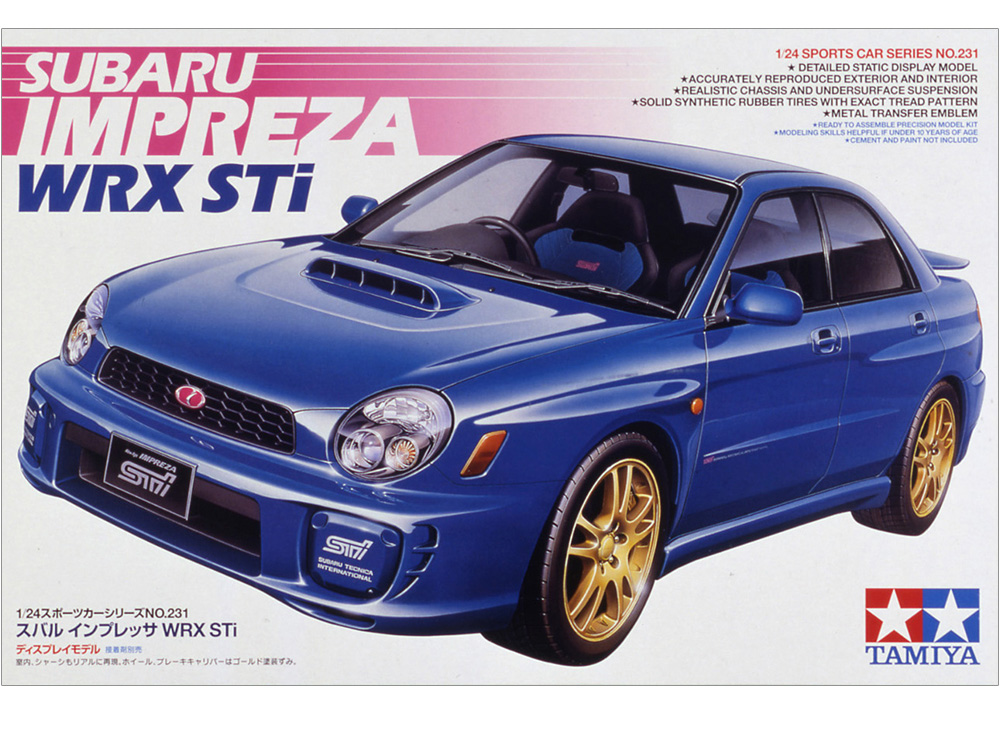 โมเดลรถประกอบทามิย่า ขนาด 1/24 Tamiya Sports Car Series TA24231 Subaru Impreza WRX STI