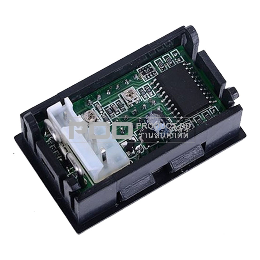 ดิจิตอลโวลต์มิเตอร์ แอมป์มิเตอร์ DC100V 10A วัดแรงดัน กระแส ตัวเลข LED 0.28 นิ้ว สีแดง สีน้ำเงิน