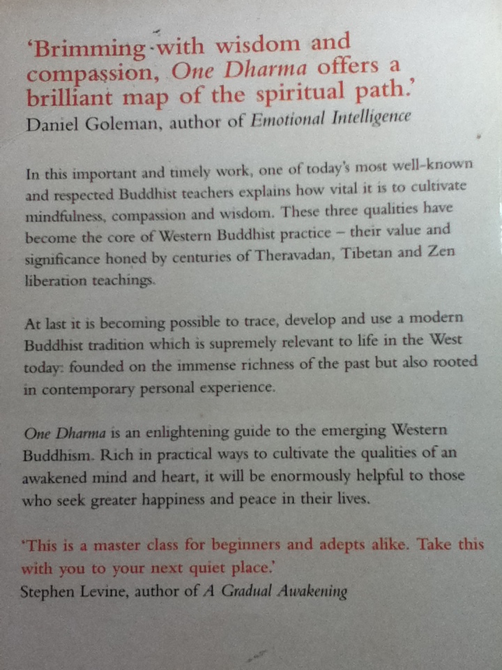 ONE DHARMA/ Joseph Goldstein