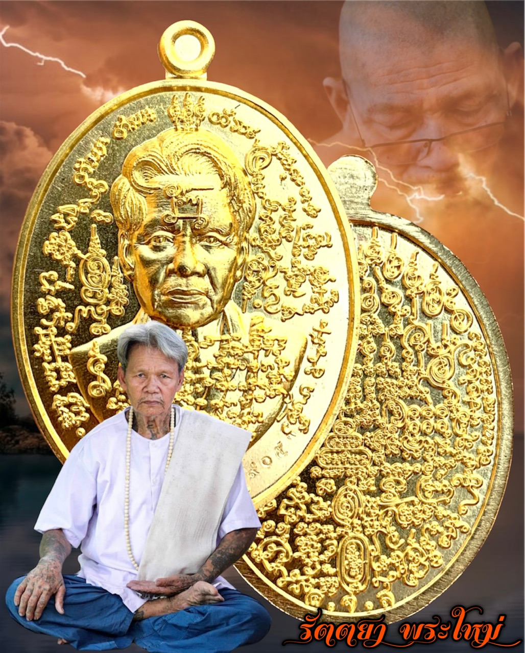 เหรียญรุ่นแรก อาจารย์ทองสุข แสงสุรินทร์ เนื้อฝาบาตร