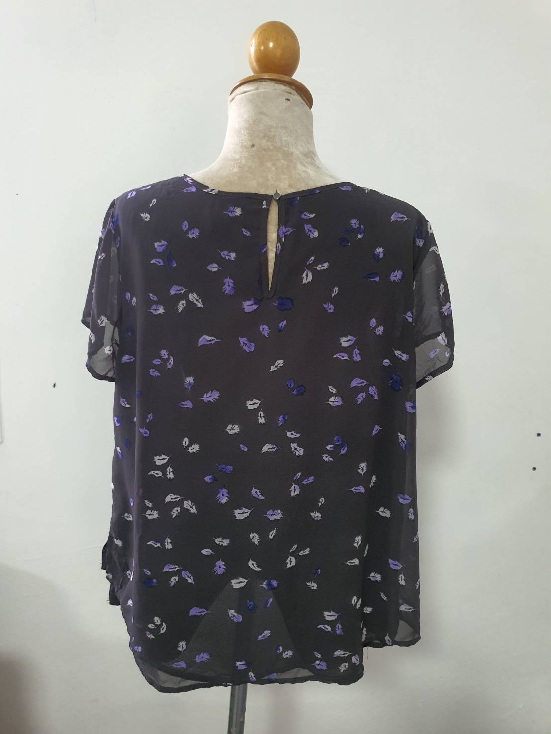 FF05622 เสือผ้าแฟชั่น ชีฟอง สีเทาดำ แบรนด์ TORRID อก 42 นิ้ว