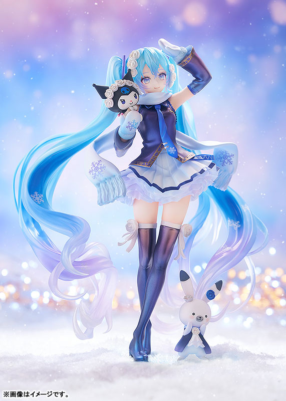 Character Vocal Series 01 Hatsune Miku Snow Miku x Kuromi 1/7 Complete Figure(Pre-order)