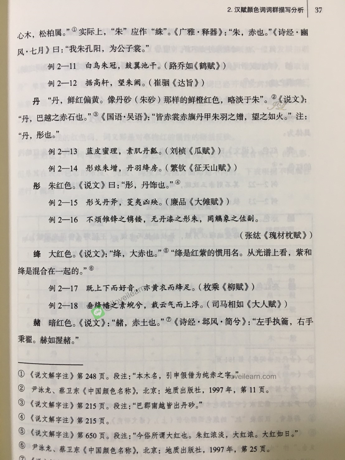 《全汉赋》颜色词研究 Research on the Color Words