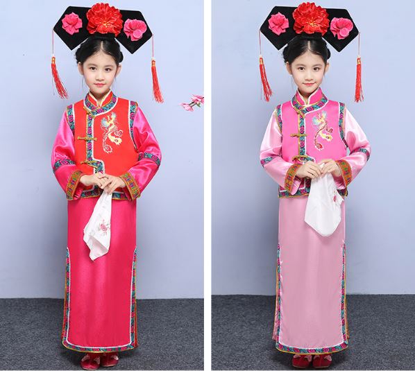 ชุดองค์หญิงน้อยราชวงศ์ชิง 女童古装清朝宫廷公主服装 Qing Dynasty Little Princess Court Costume