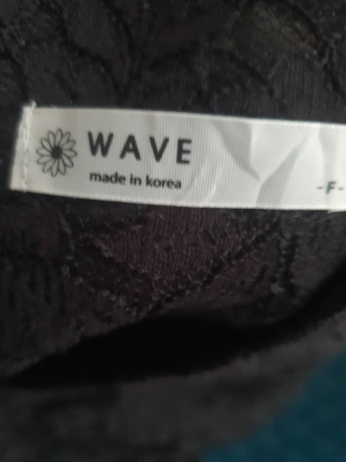 FF06113 เดรสแฟชั่น ลูกไม้ สีดำ มือสอง wave อก 32 นิ้ว