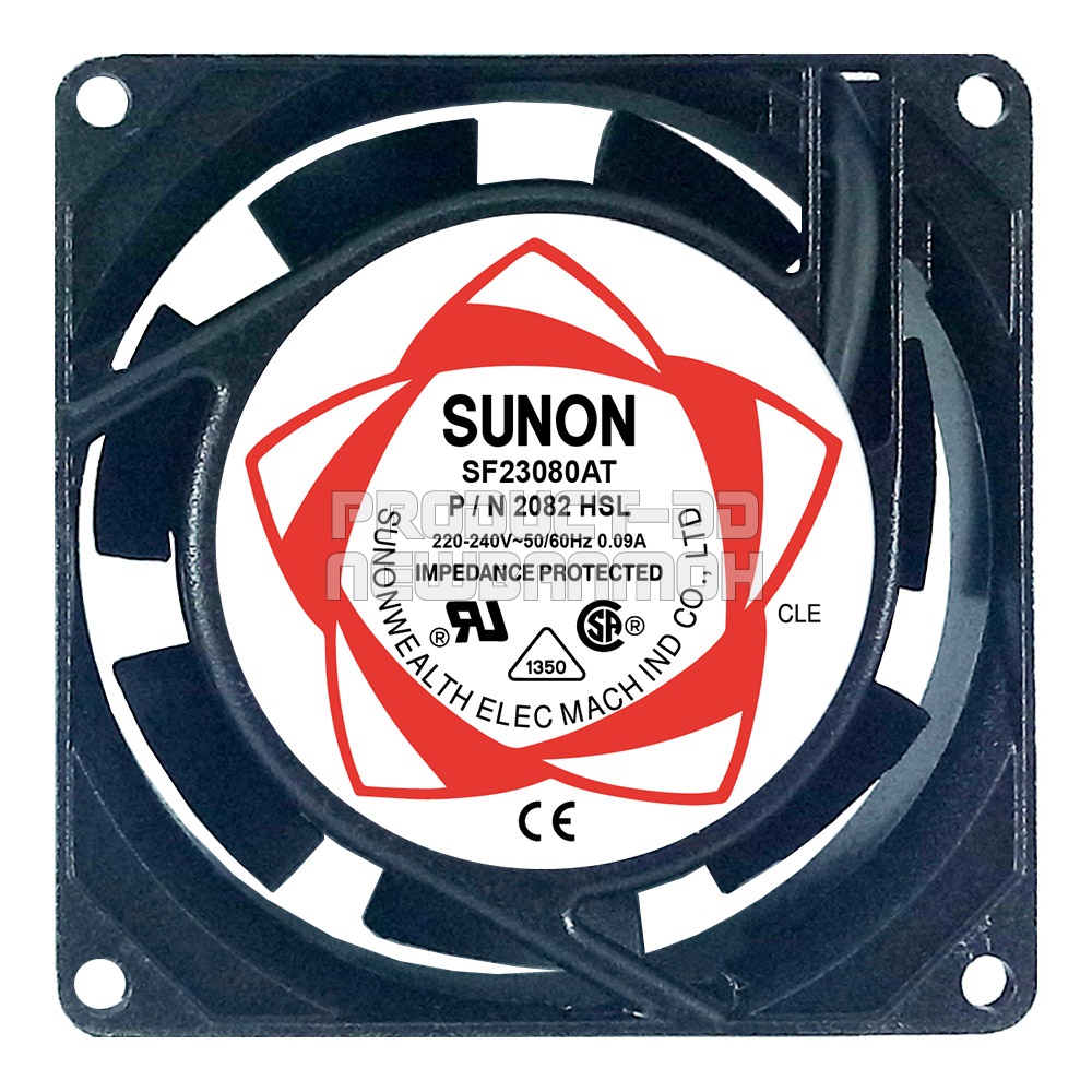 พัดลมระบายความร้อน AC 220V 8025HSL บุช Sleeve Bearing ขนาด 3 นิ้ว (8x8x2.5 ซม.)